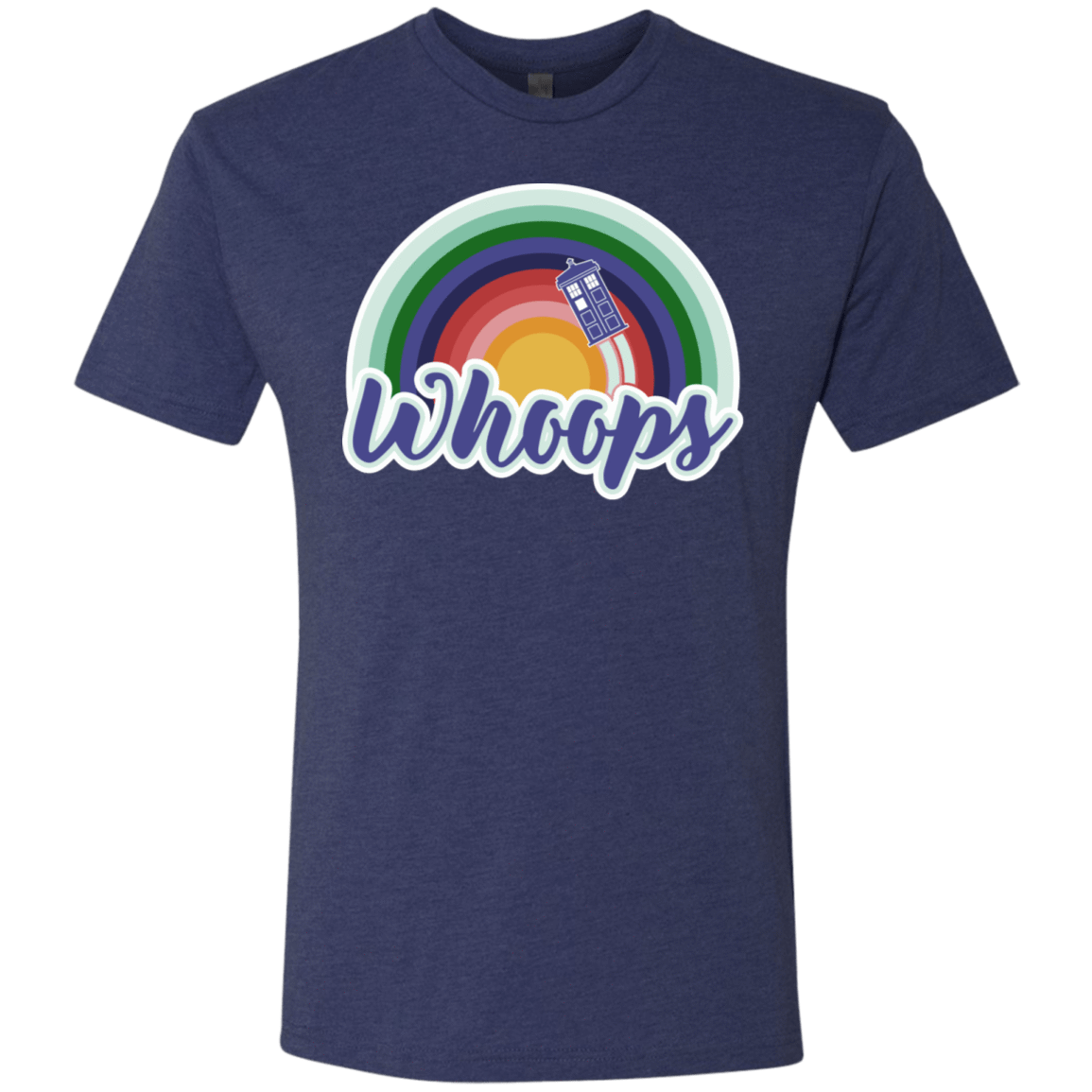 T-Shirts Vintage Navy / S 13th Doctor Retro Whoops Men's Triblend T-Shirt