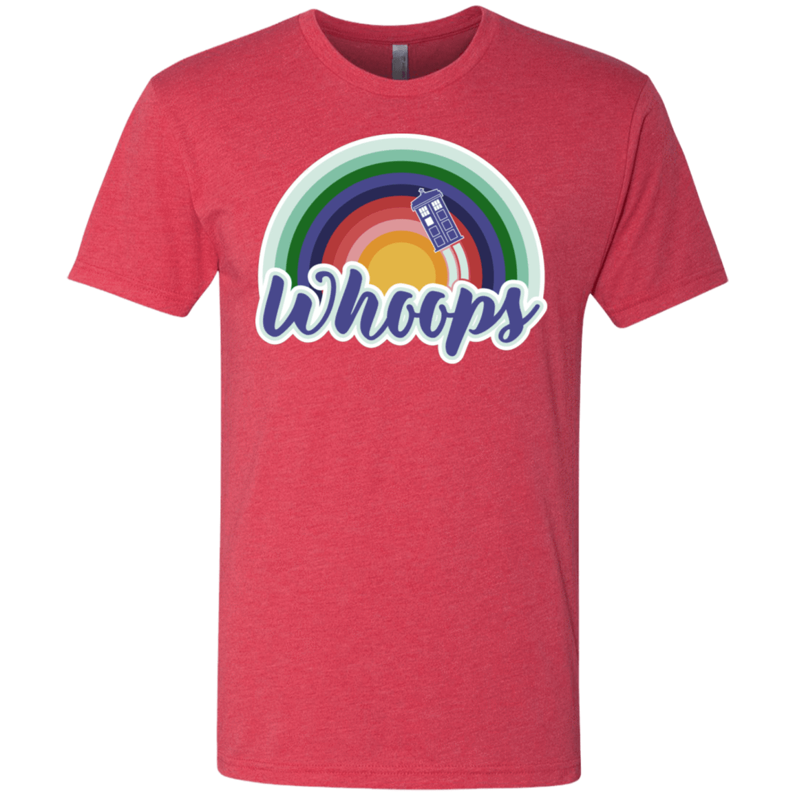 T-Shirts Vintage Red / S 13th Doctor Retro Whoops Men's Triblend T-Shirt