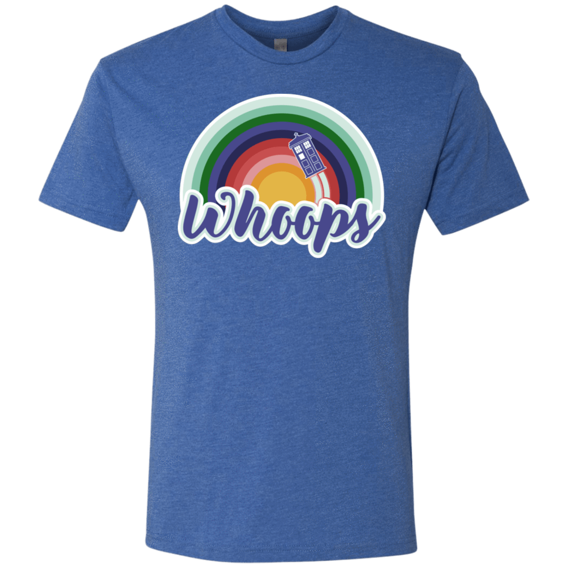 T-Shirts Vintage Royal / S 13th Doctor Retro Whoops Men's Triblend T-Shirt