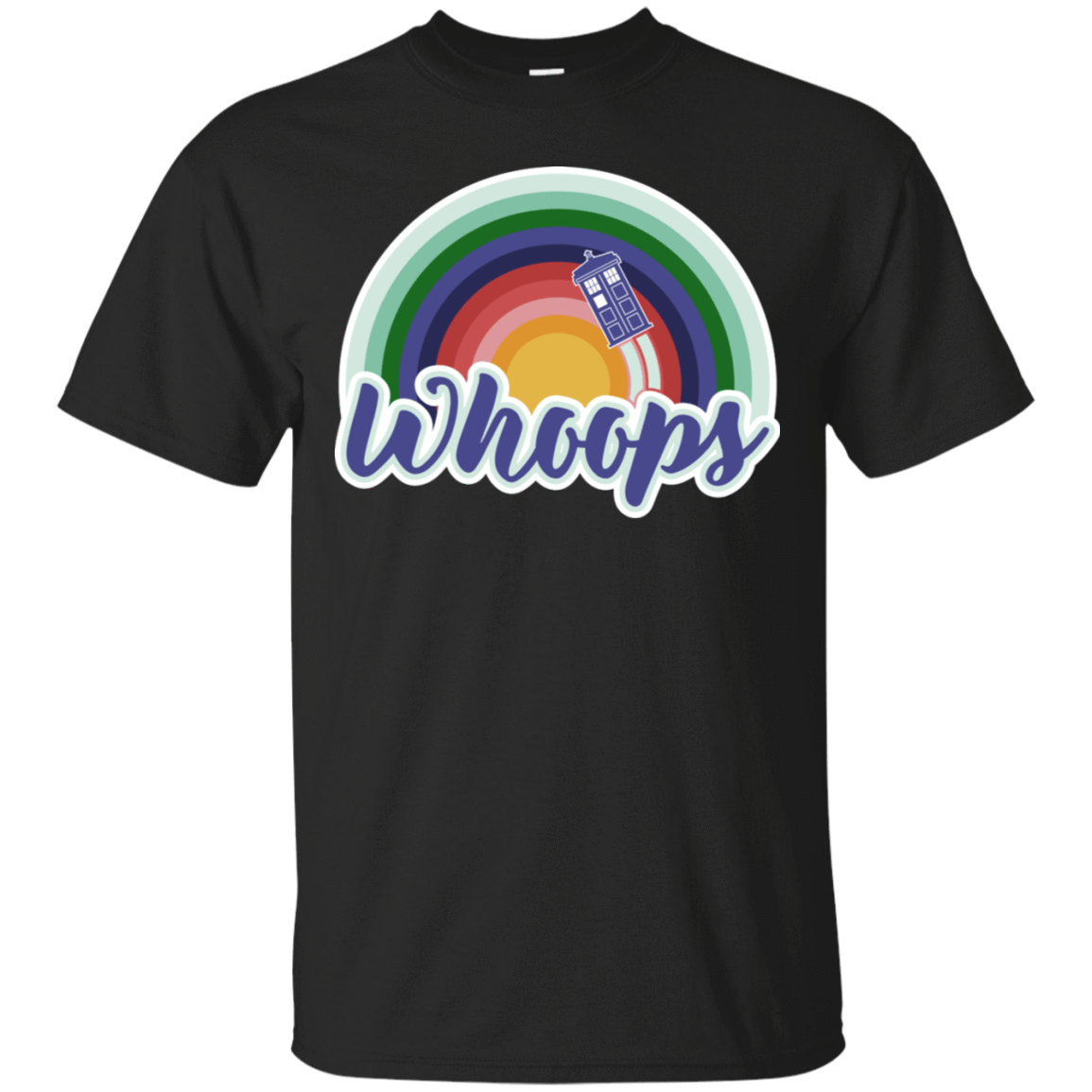 T-Shirts Black / S 13th Doctor Retro Whoops T-Shirt
