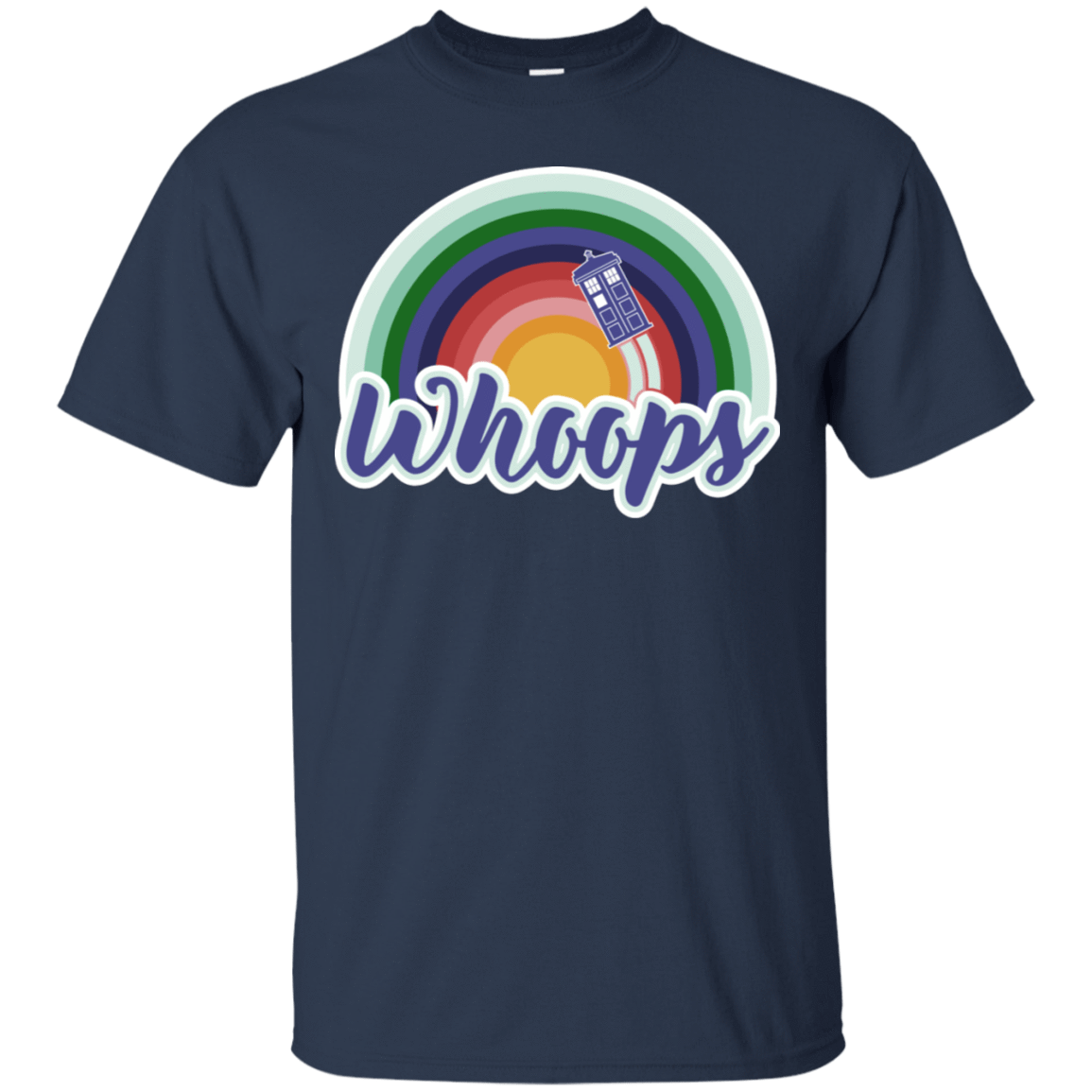 T-Shirts Navy / S 13th Doctor Retro Whoops T-Shirt