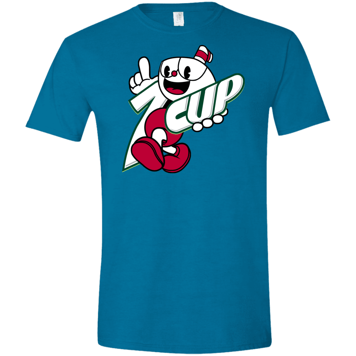 T-Shirts Antique Sapphire / S 1cup Men's Semi-Fitted Softstyle