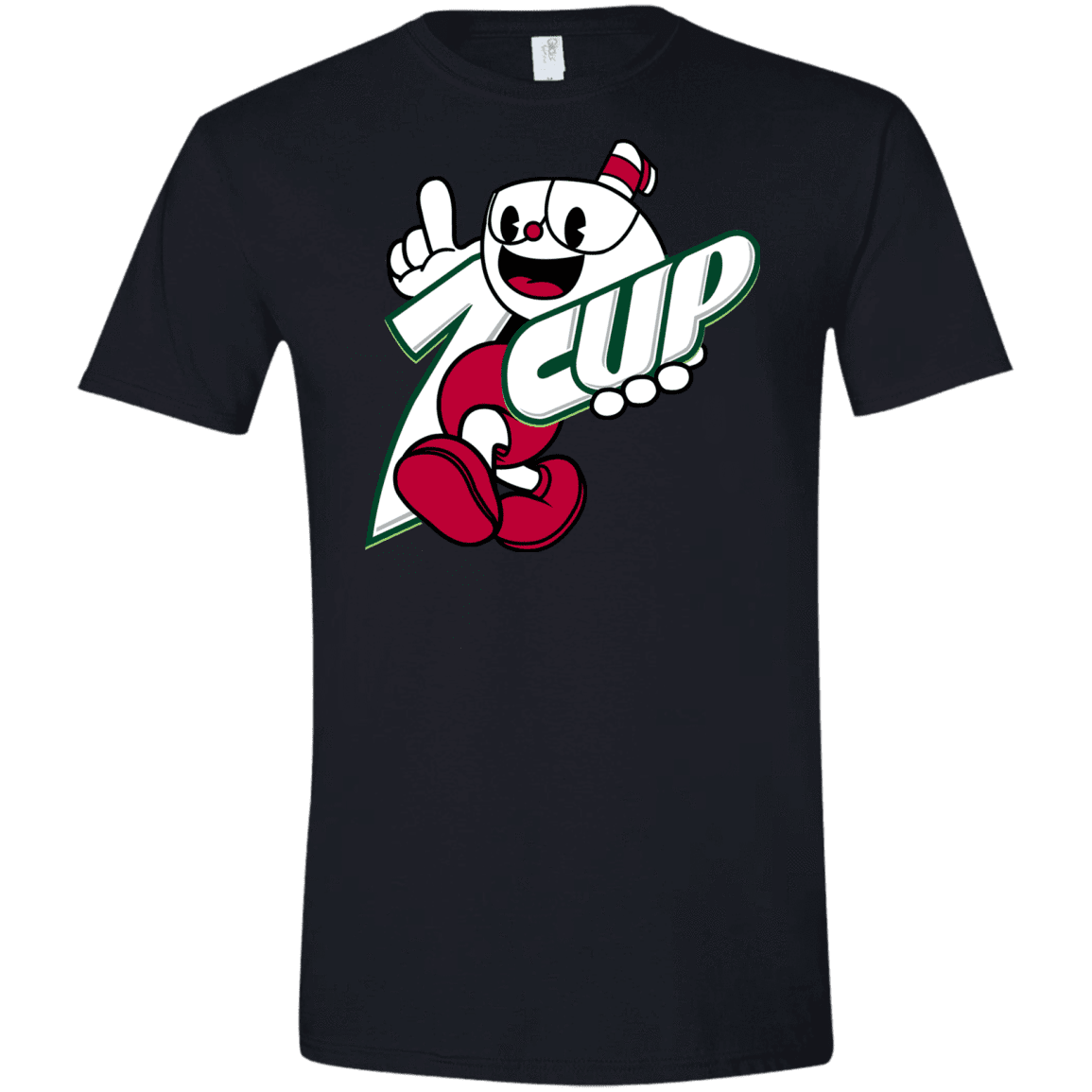 T-Shirts Black / X-Small 1cup Men's Semi-Fitted Softstyle