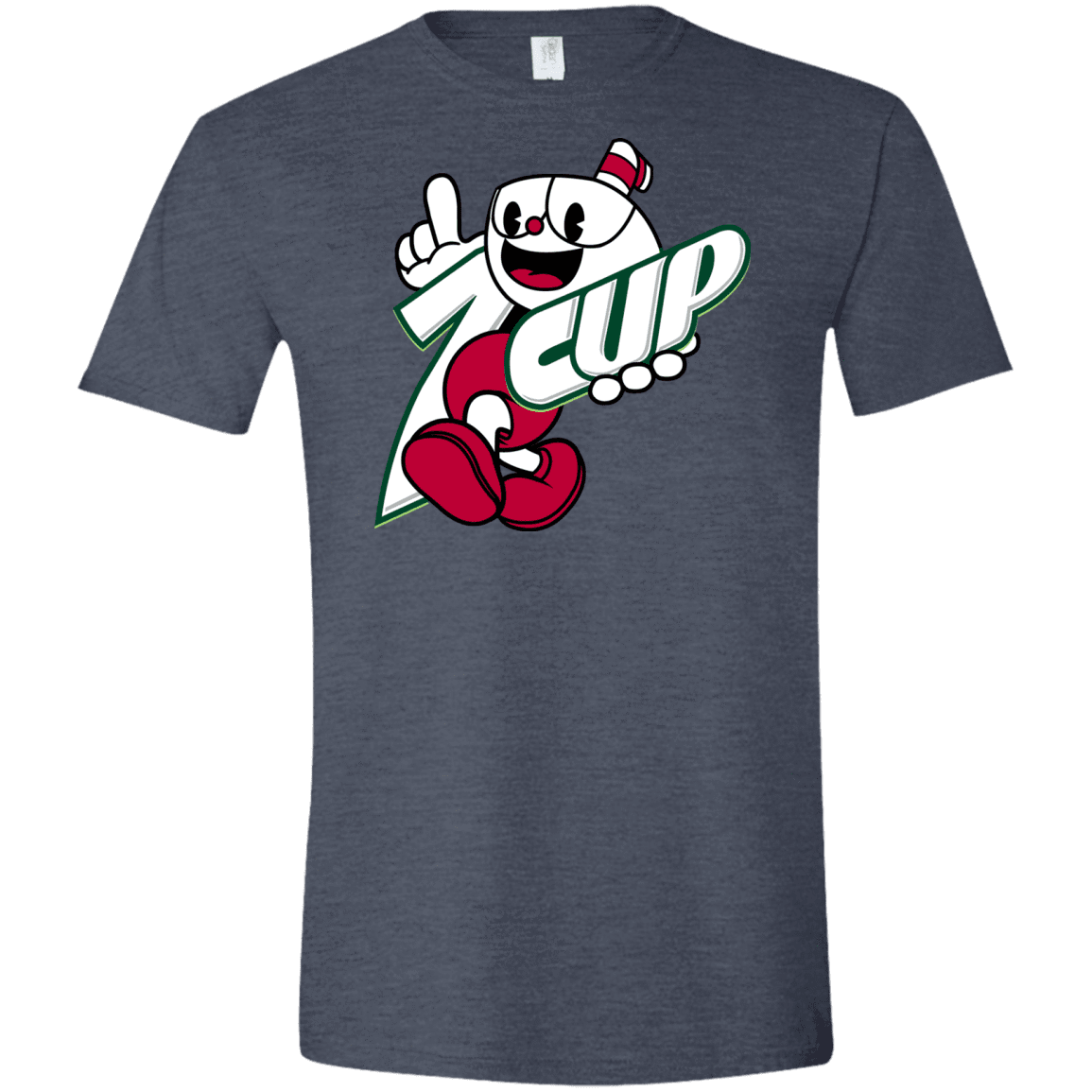 T-Shirts Heather Navy / S 1cup Men's Semi-Fitted Softstyle