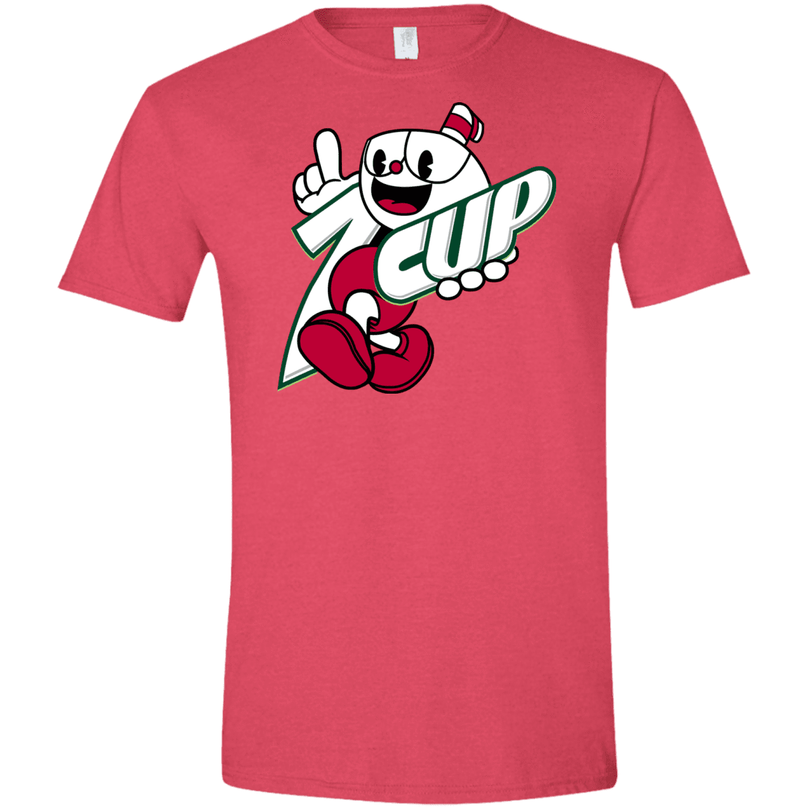 T-Shirts Heather Red / S 1cup Men's Semi-Fitted Softstyle