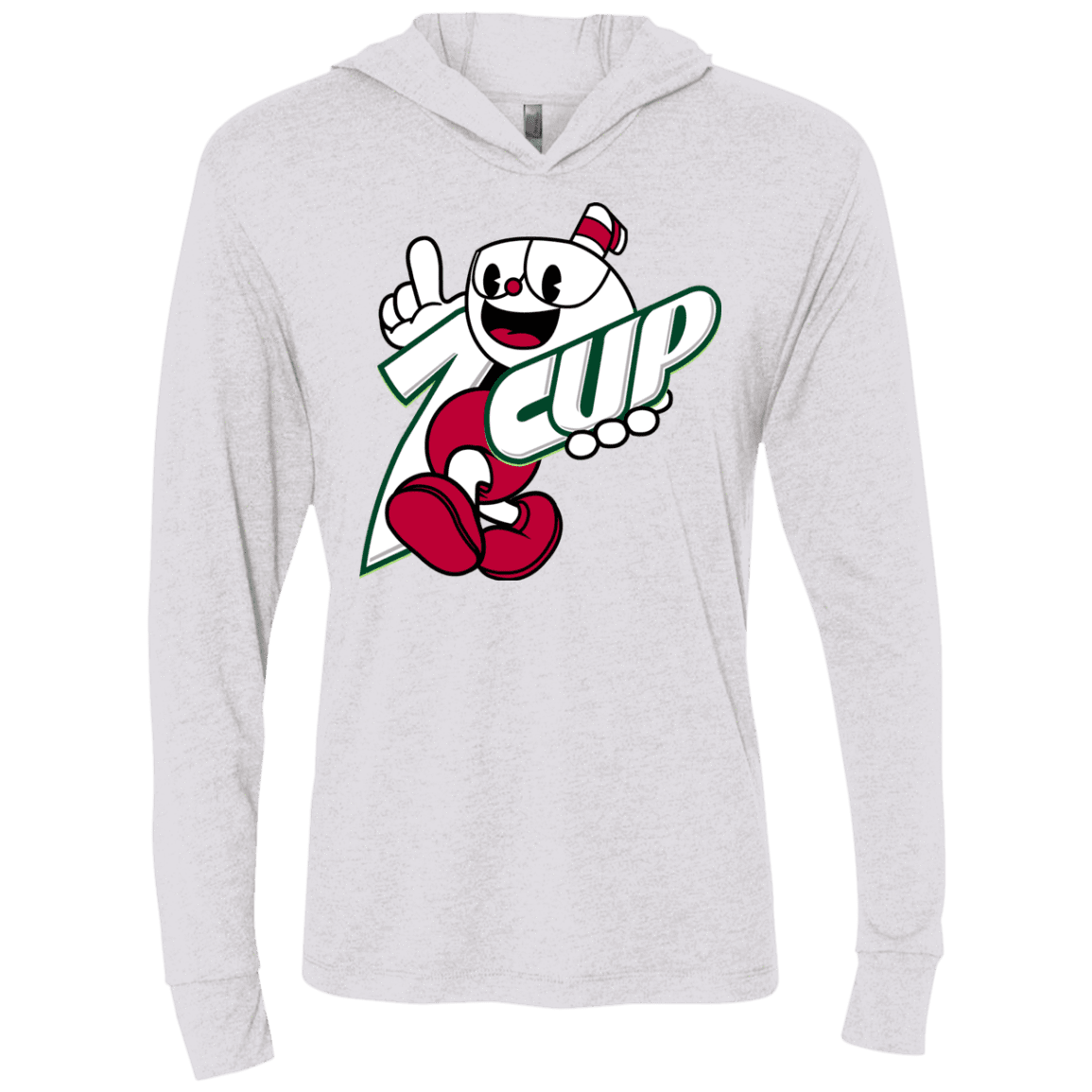 1cup Triblend Long Sleeve Hoodie Tee
