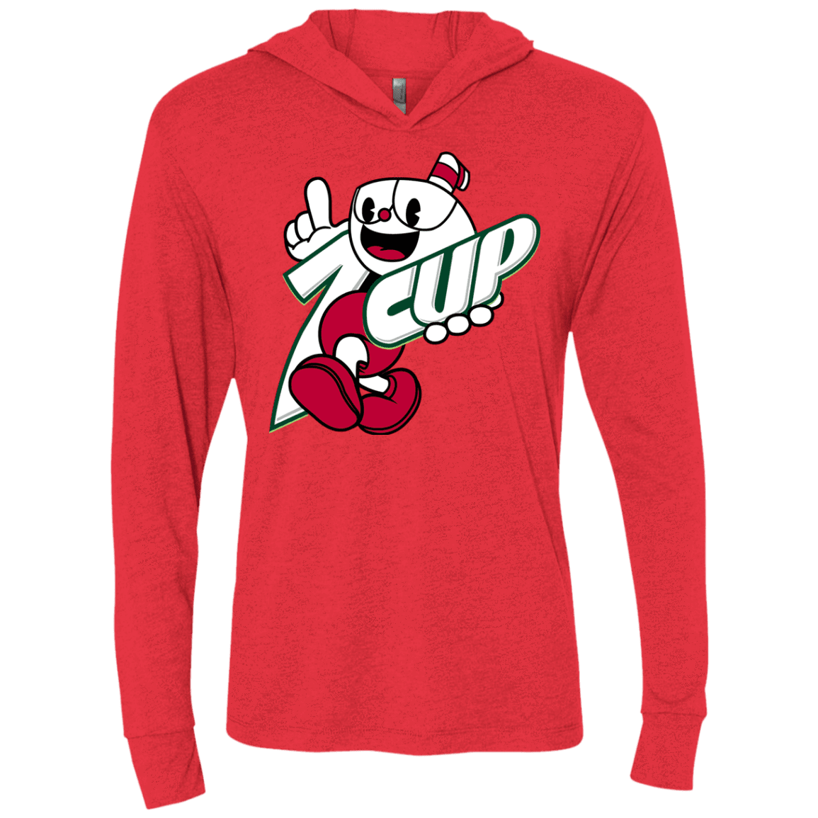 1cup Triblend Long Sleeve Hoodie Tee