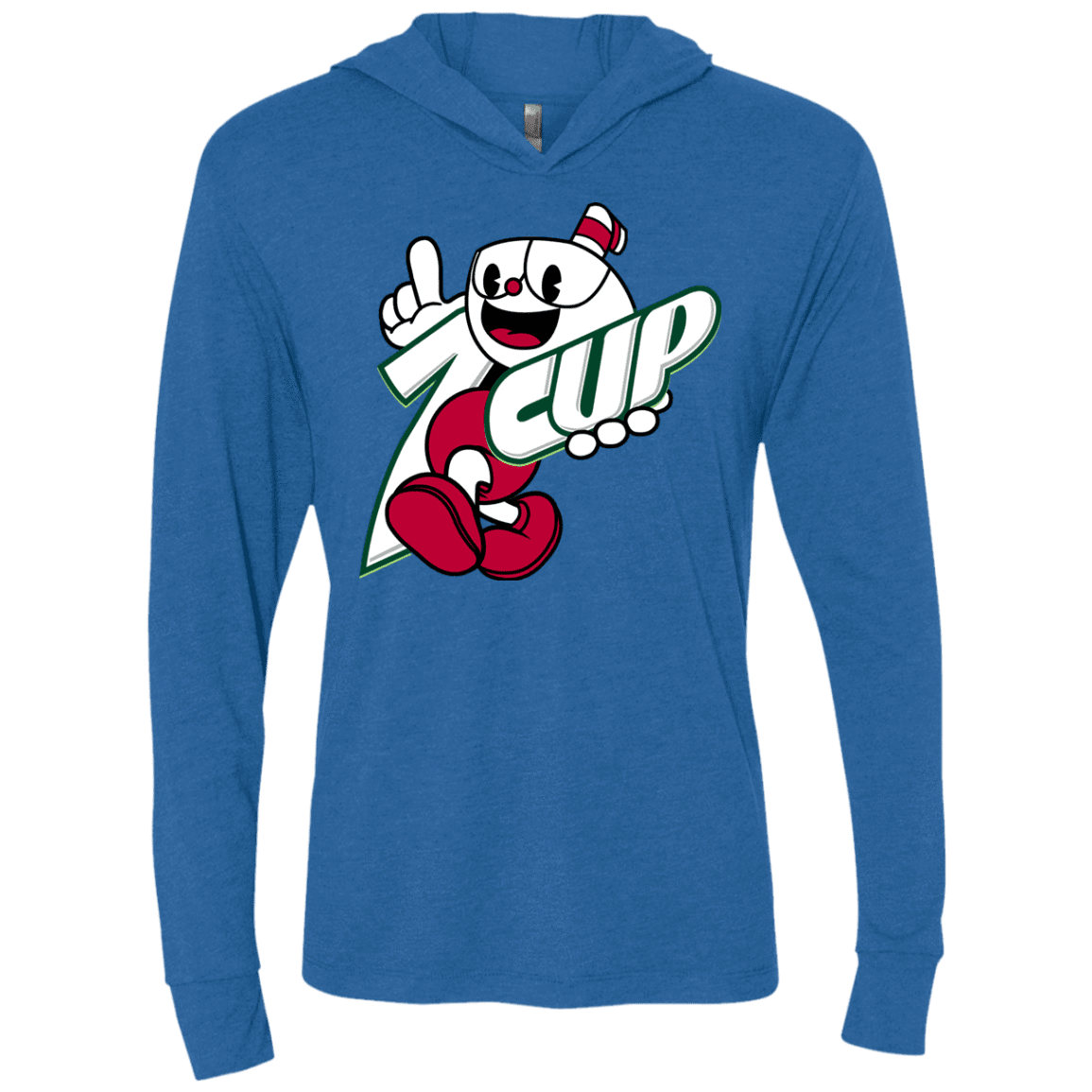 1cup Triblend Long Sleeve Hoodie Tee