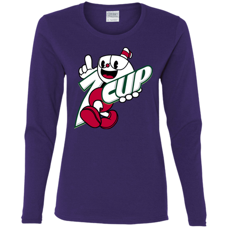 T-Shirts Purple / S 1cup Women's Long Sleeve T-Shirt