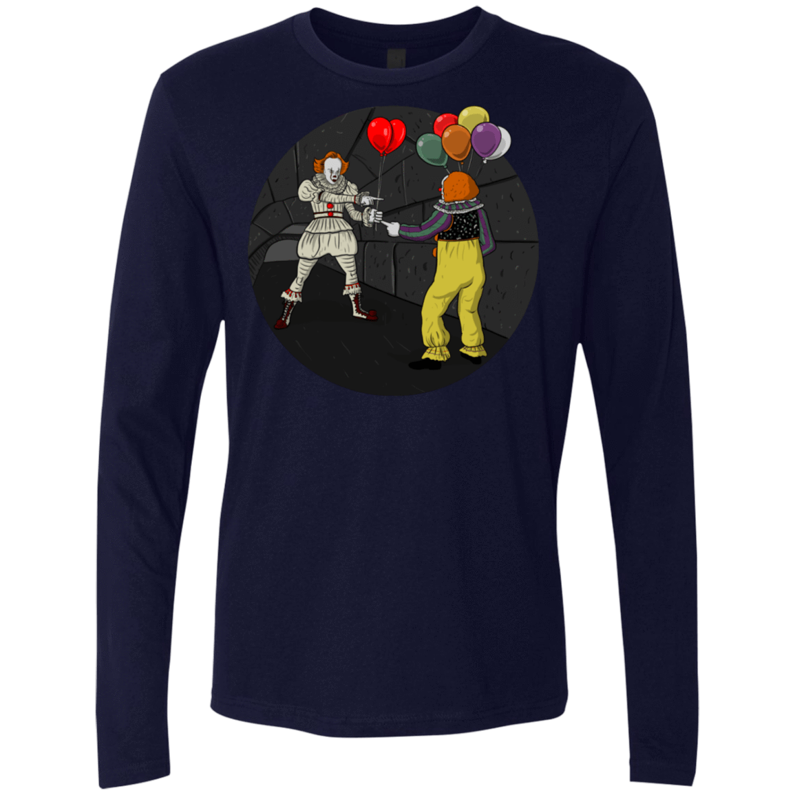 T-Shirts Midnight Navy / S 2 Pennywise Men's Premium Long Sleeve
