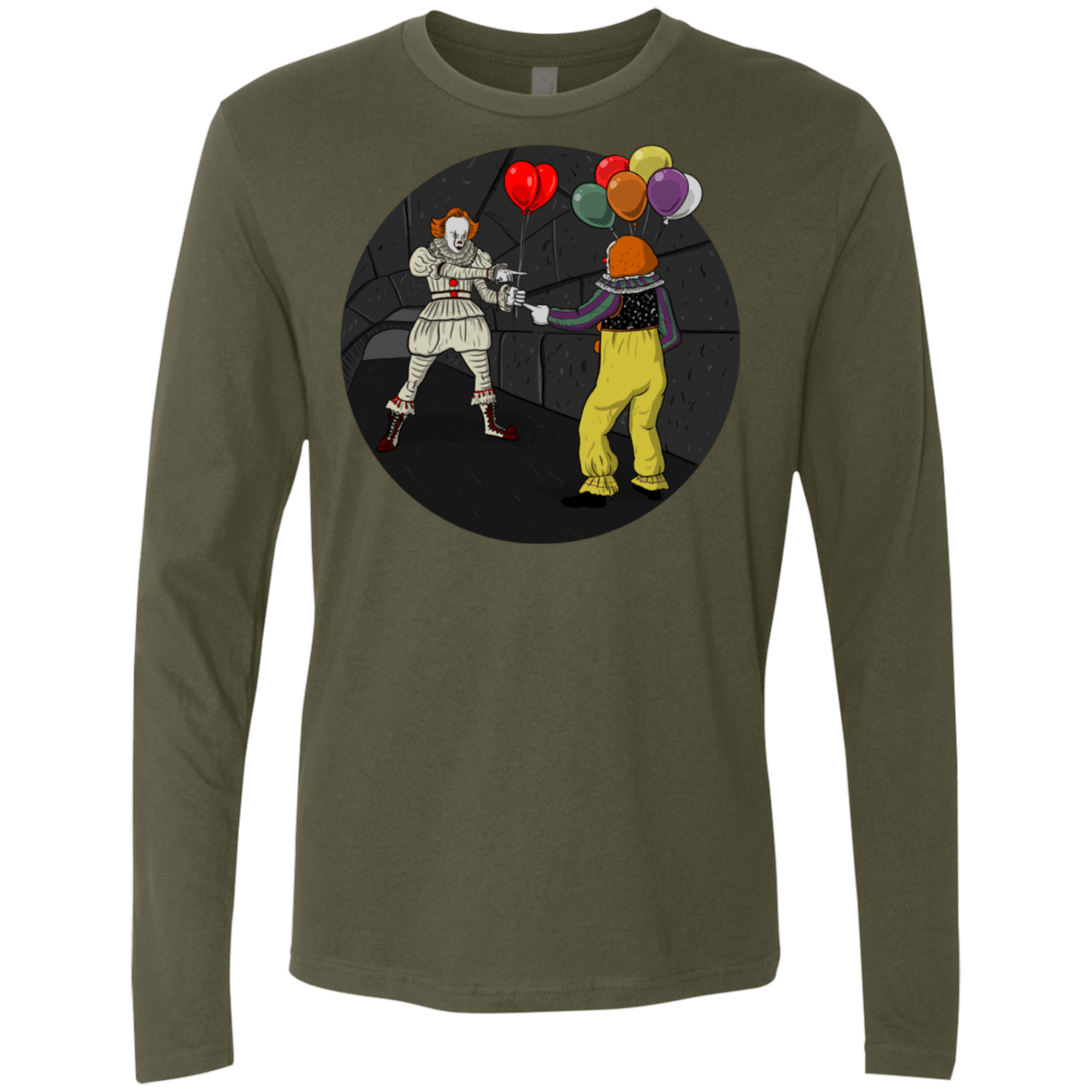 T-Shirts Military Green / S 2 Pennywise Men's Premium Long Sleeve