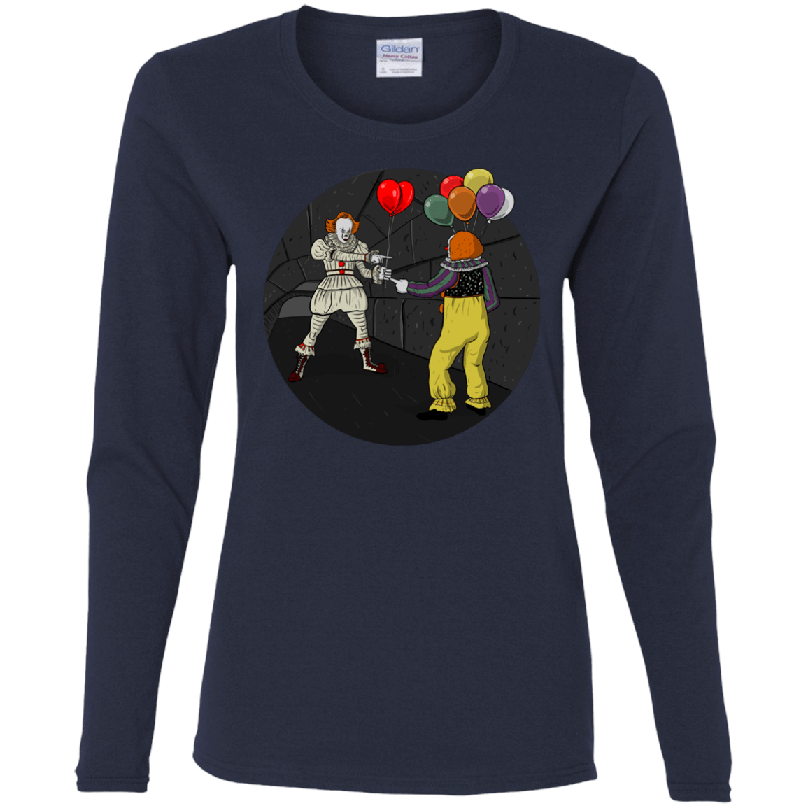 T-Shirts Navy / S 2 Pennywise Women's Long Sleeve T-Shirt