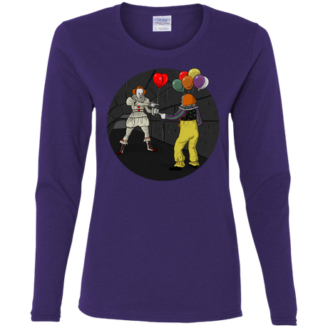 T-Shirts Purple / S 2 Pennywise Women's Long Sleeve T-Shirt