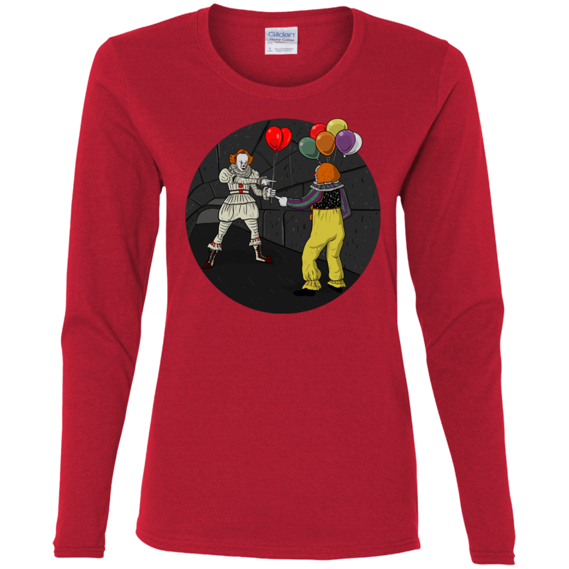 T-Shirts Red / S 2 Pennywise Women's Long Sleeve T-Shirt