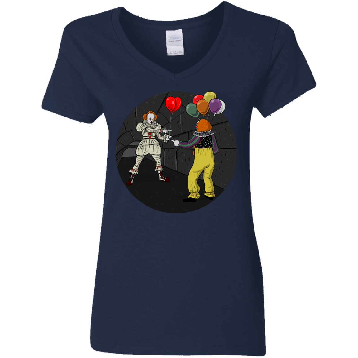 T-Shirts Navy / S 2 Pennywise Women's V-Neck T-Shirt