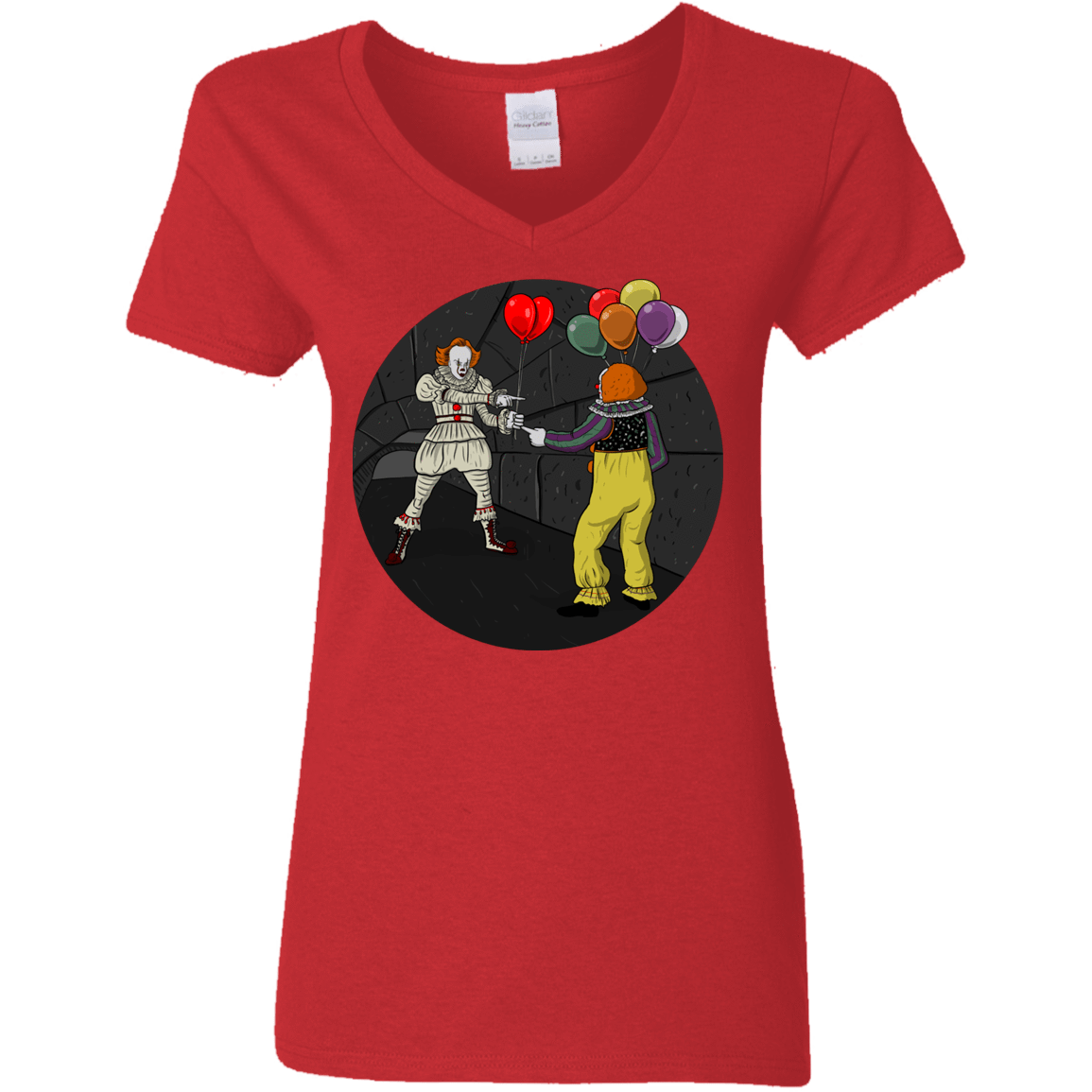 T-Shirts Red / S 2 Pennywise Women's V-Neck T-Shirt
