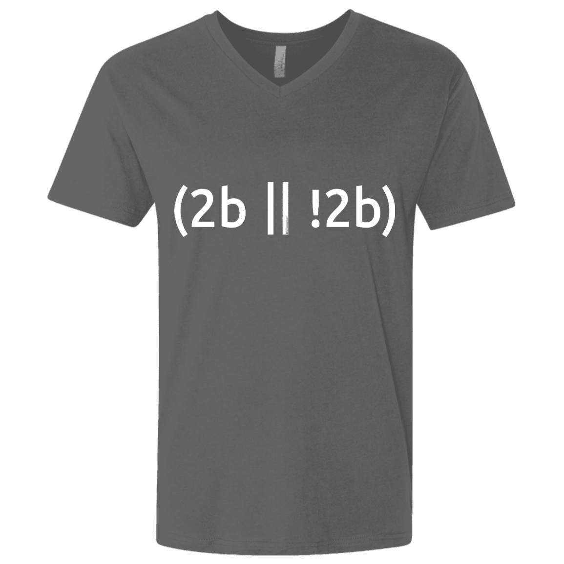 T-Shirts Heavy Metal / X-Small 2b Or Not 2b Men's Premium V-Neck