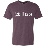 T-Shirts Vintage Purple / Small 2b Or Not 2b Men's Triblend T-Shirt