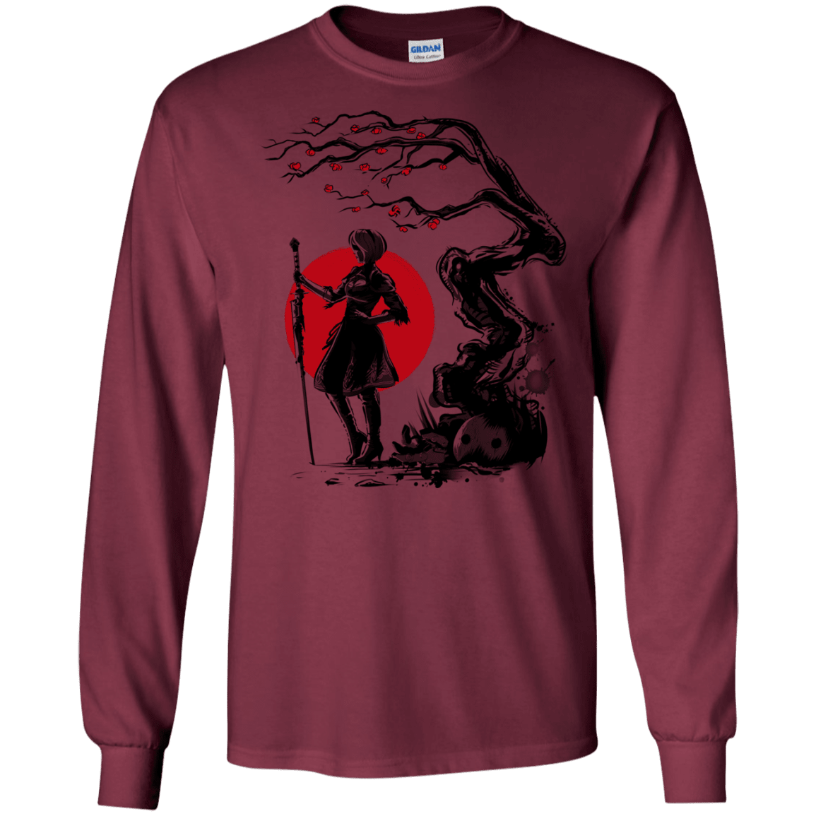 T-Shirts Maroon / S 2B Under the Sun Men's Long Sleeve T-Shirt