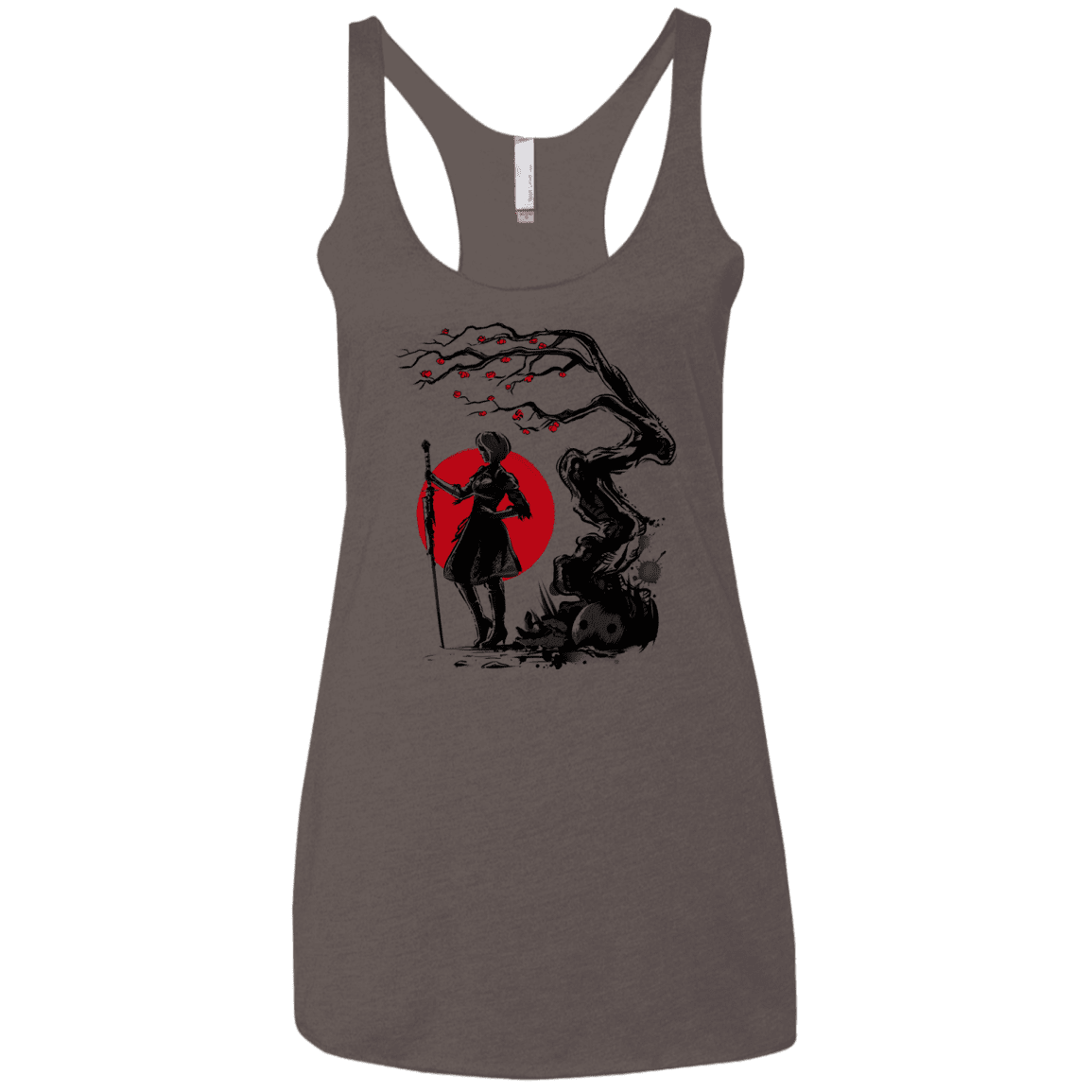 T-Shirts Macchiato / X-Small 2B Under the Sun Women's Triblend Racerback Tank