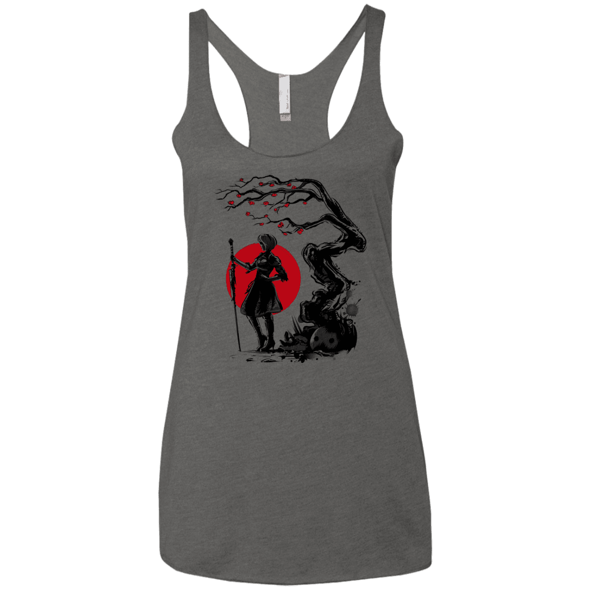 T-Shirts Premium Heather / X-Small 2B Under the Sun Women's Triblend Racerback Tank