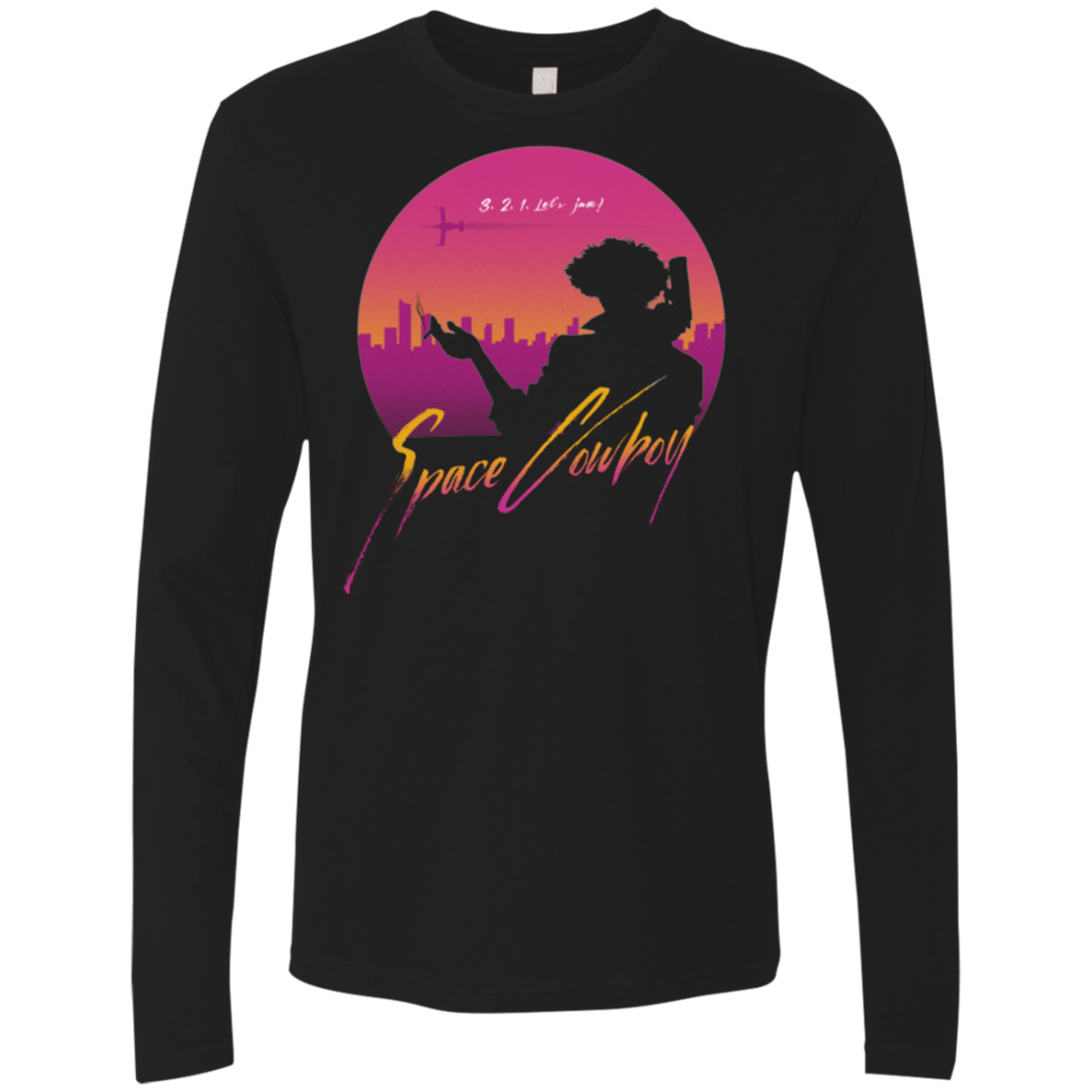 T-Shirts Black / Small 3, 2, 1, Let's jam! Men's Premium Long Sleeve