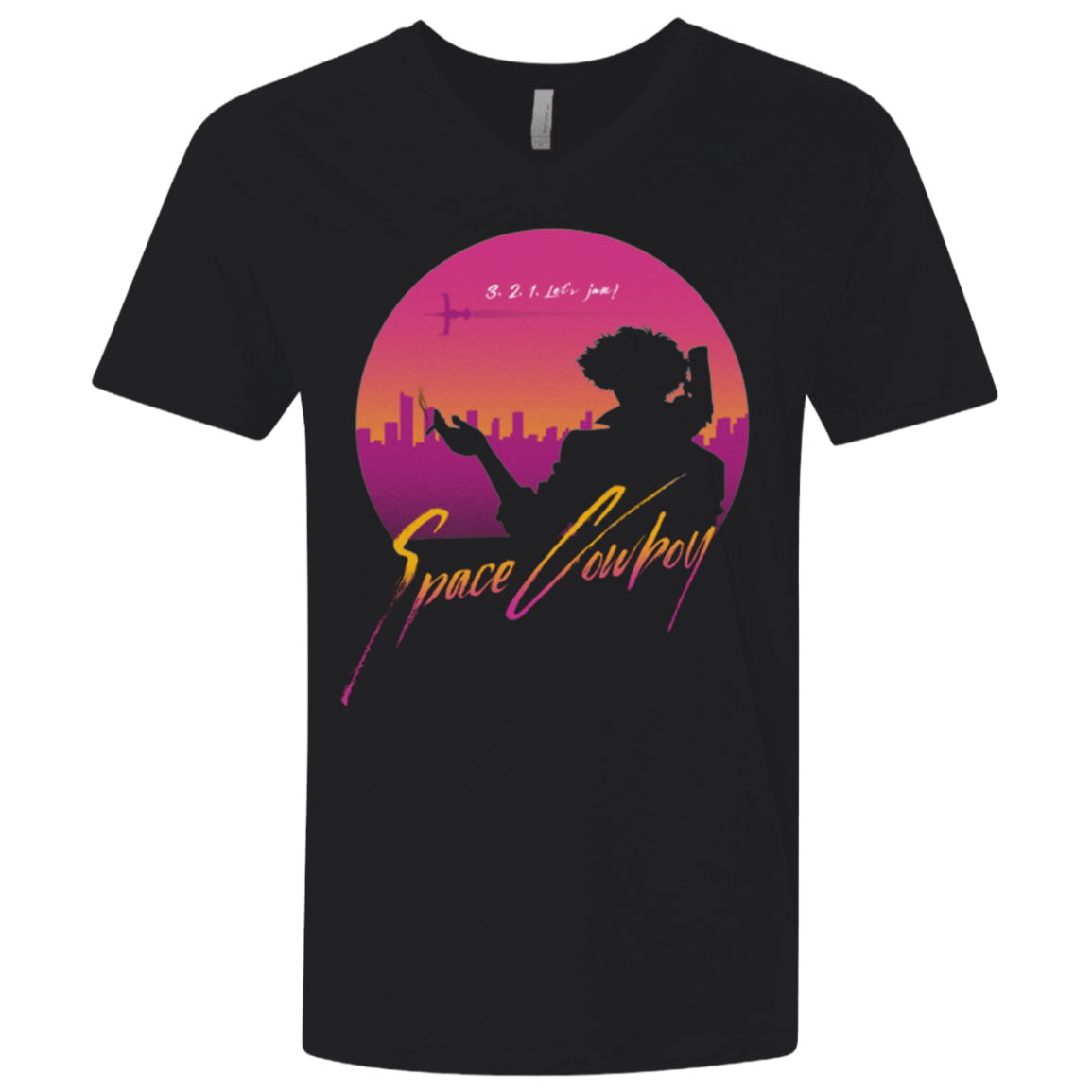 T-Shirts Black / X-Small 3, 2, 1, Let's jam! Men's Premium V-Neck