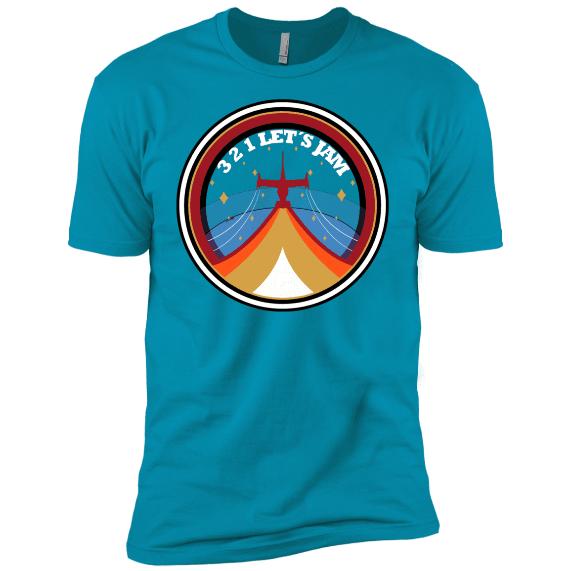 T-Shirts Turquoise / YXS 3 2 1 Lets Jam Boys Premium T-Shirt
