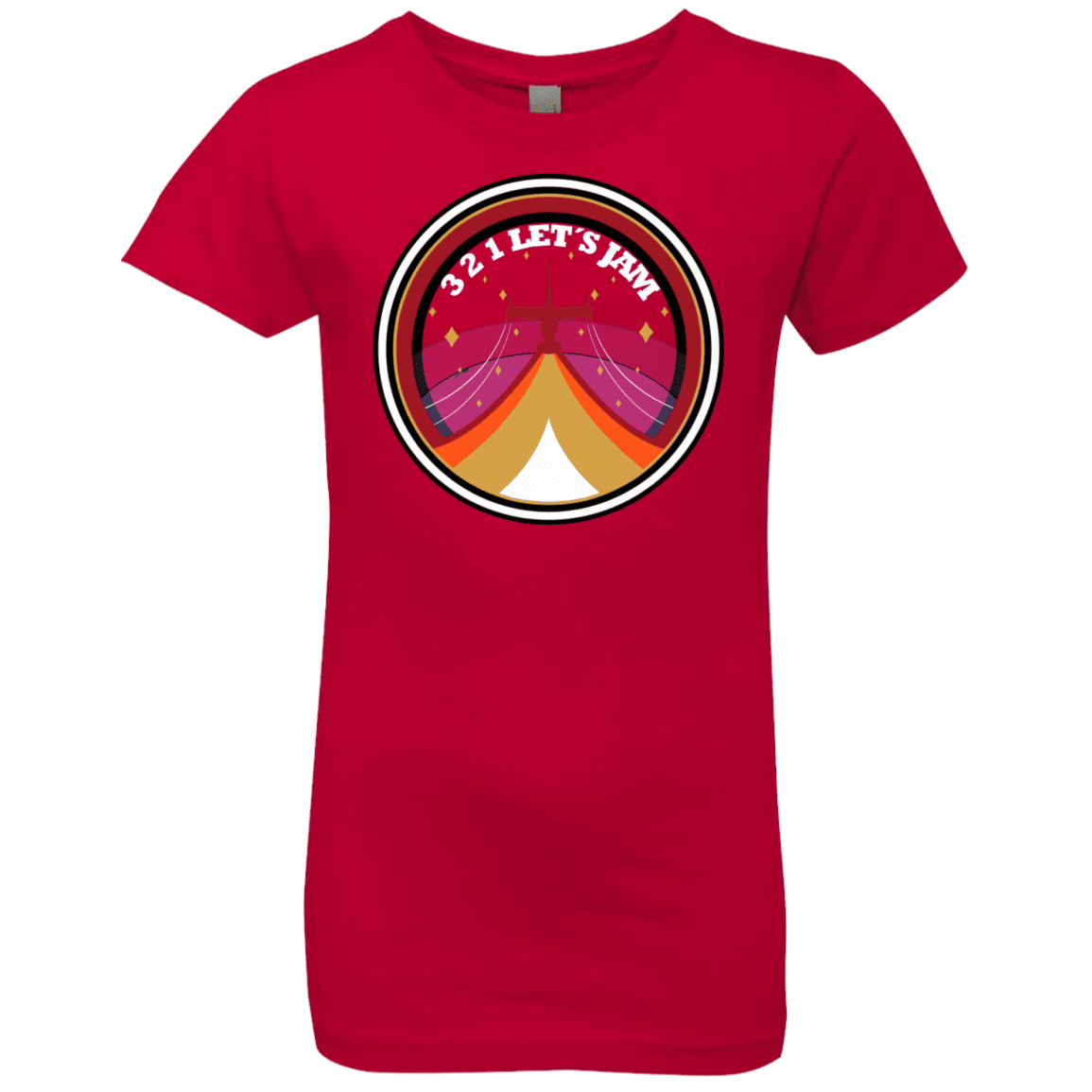 T-Shirts Red / YXS 3 2 1 Lets Jam Girls Premium T-Shirt