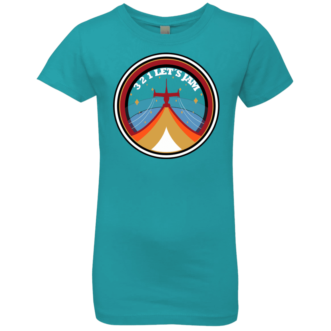 T-Shirts Tahiti Blue / YXS 3 2 1 Lets Jam Girls Premium T-Shirt