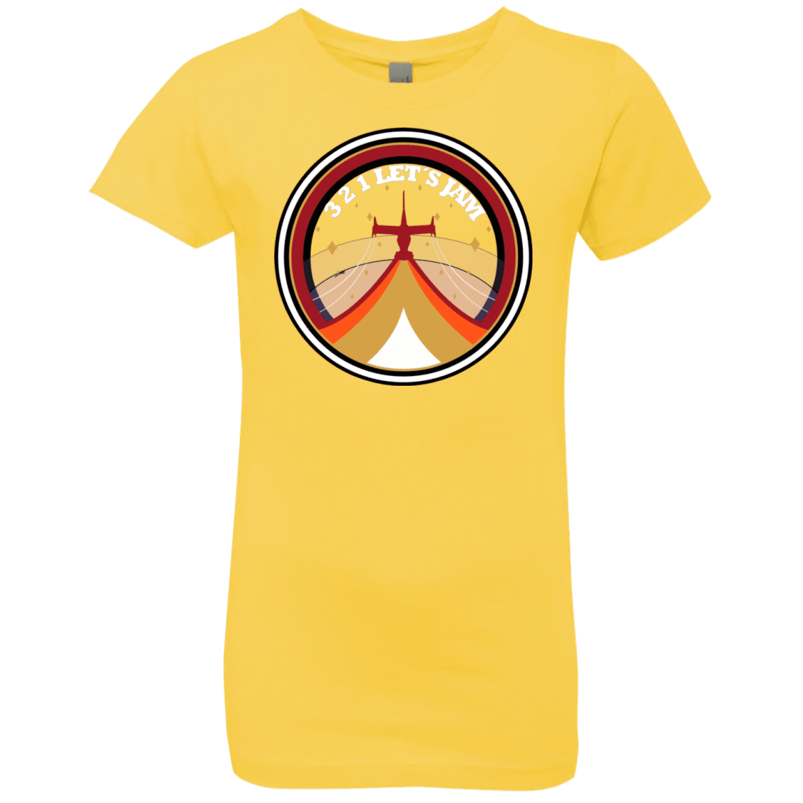 T-Shirts Vibrant Yellow / YXS 3 2 1 Lets Jam Girls Premium T-Shirt