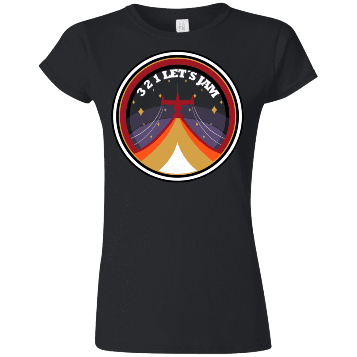 T-Shirts Black / S 3 2 1 Lets Jam Junior Slimmer-Fit T-Shirt