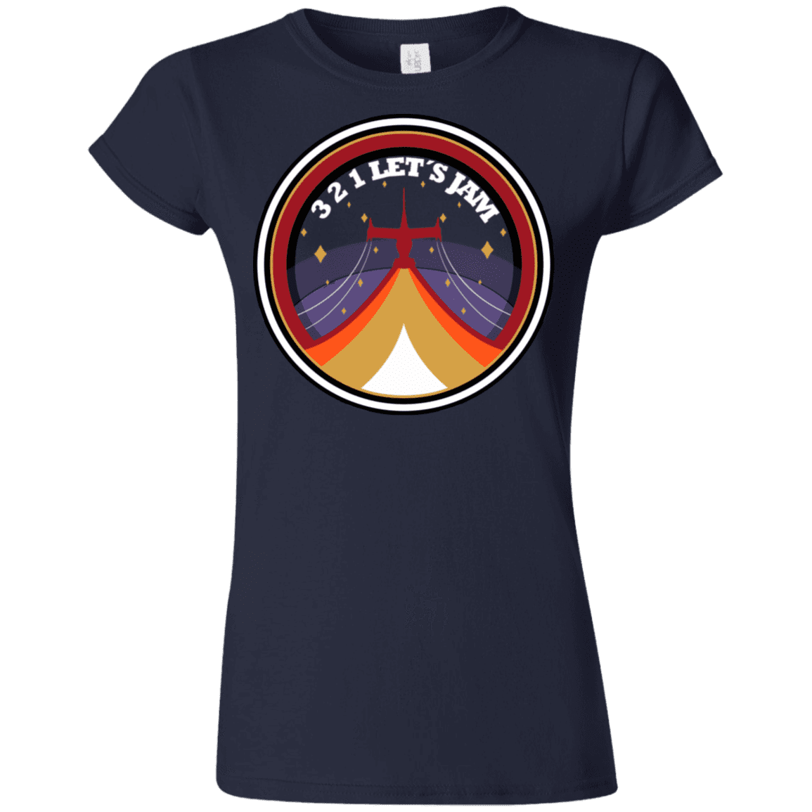 T-Shirts Navy / S 3 2 1 Lets Jam Junior Slimmer-Fit T-Shirt