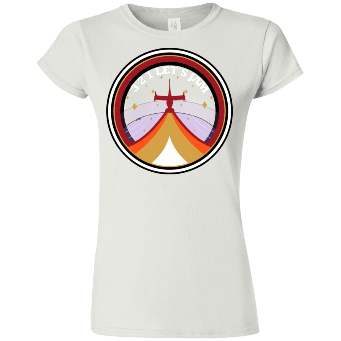 T-Shirts White / S 3 2 1 Lets Jam Junior Slimmer-Fit T-Shirt