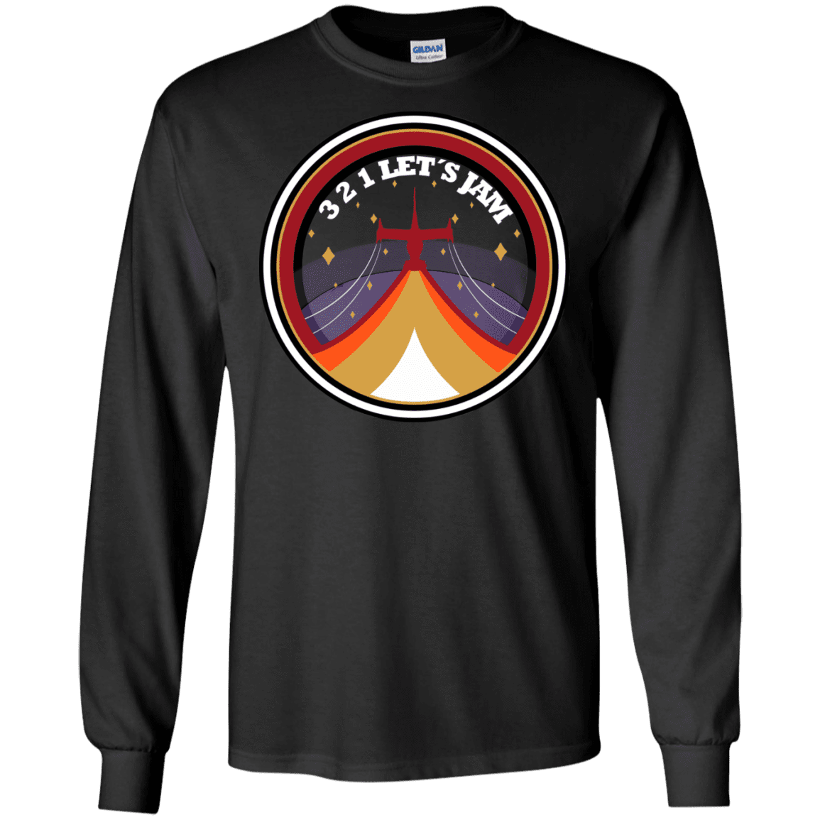 T-Shirts Black / S 3 2 1 Lets Jam Men's Long Sleeve T-Shirt
