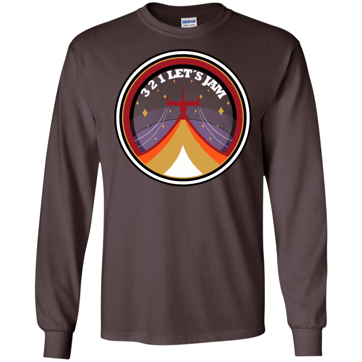 T-Shirts Dark Chocolate / S 3 2 1 Lets Jam Men's Long Sleeve T-Shirt
