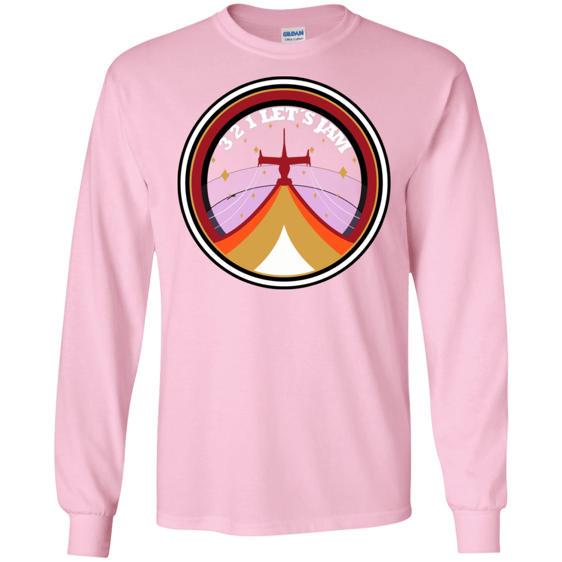 T-Shirts Light Pink / S 3 2 1 Lets Jam Men's Long Sleeve T-Shirt