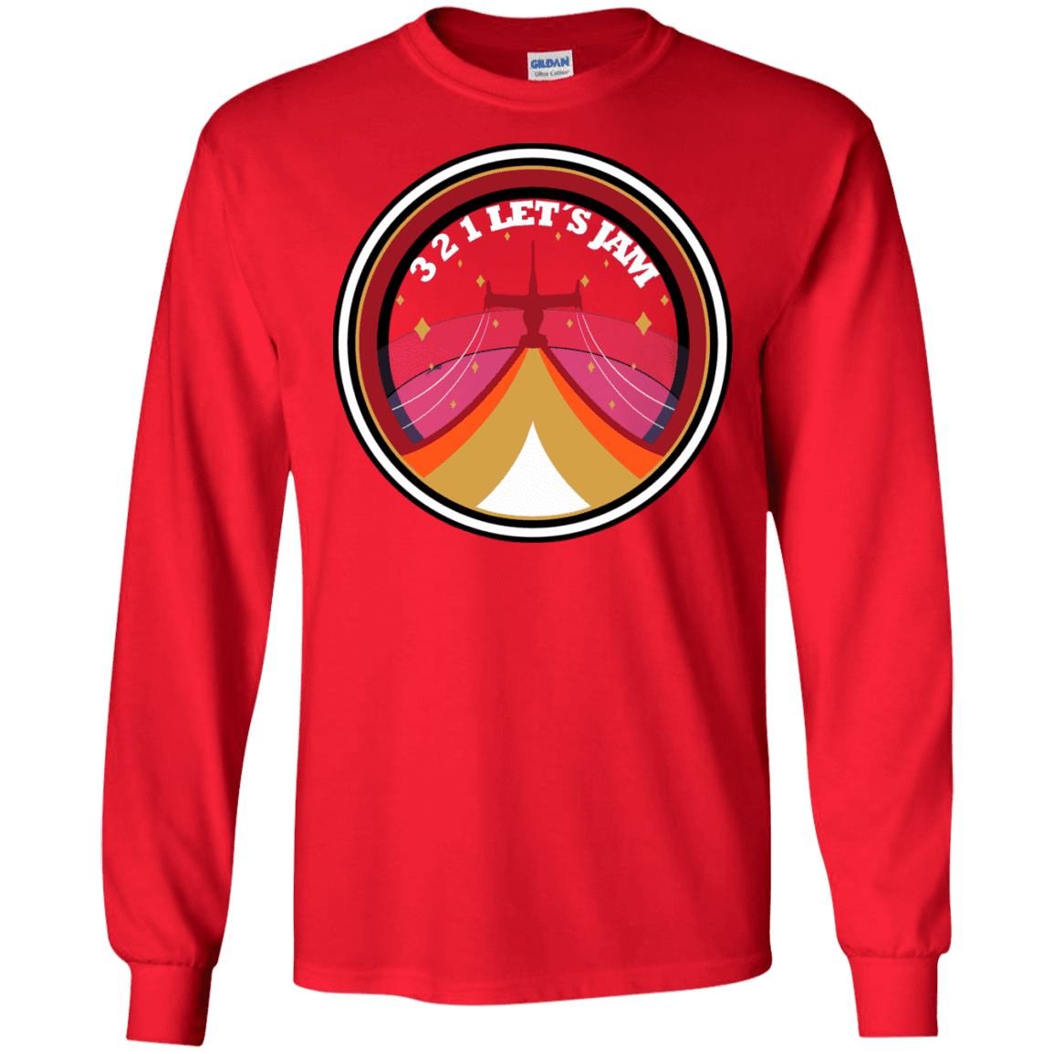 T-Shirts Red / S 3 2 1 Lets Jam Men's Long Sleeve T-Shirt
