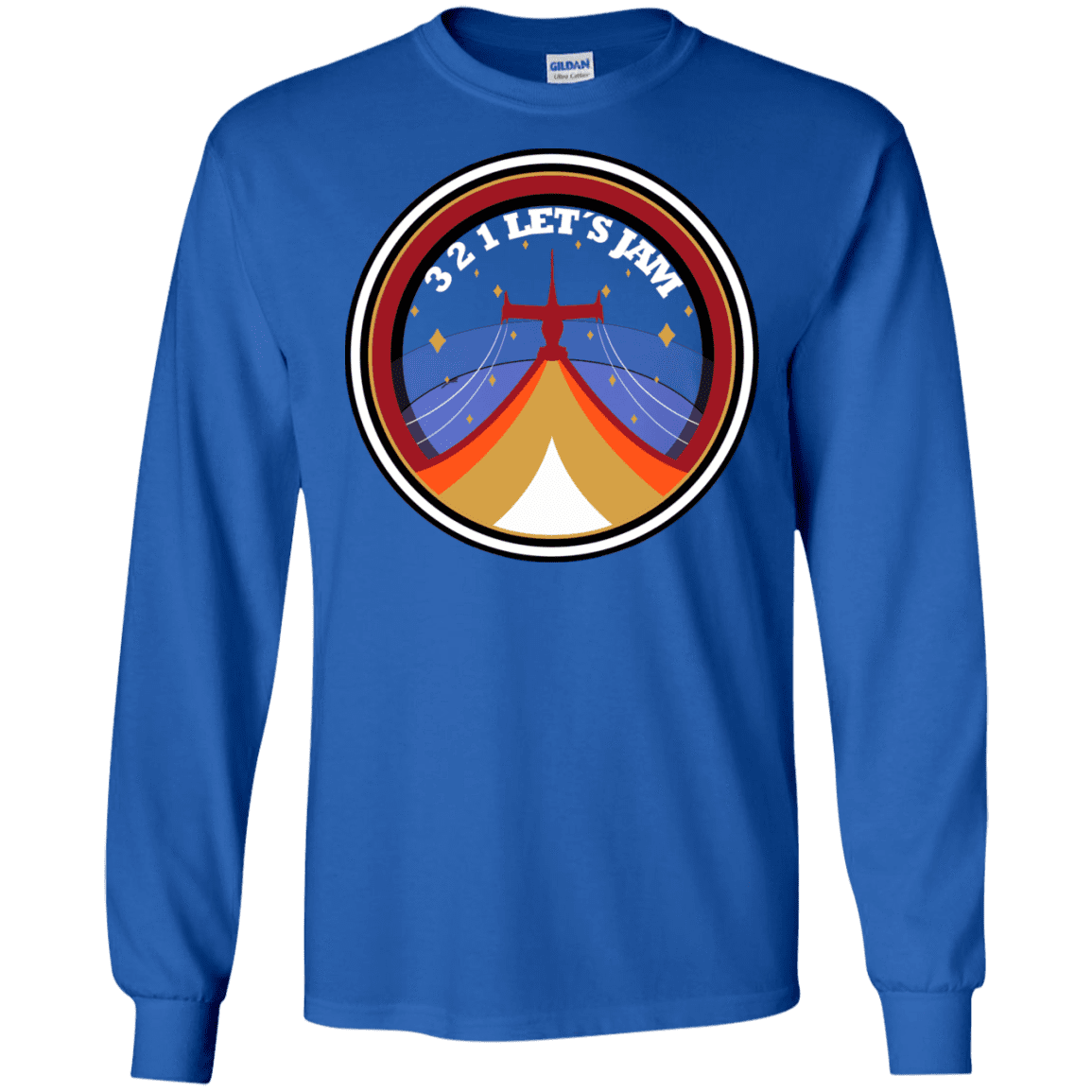 T-Shirts Royal / S 3 2 1 Lets Jam Men's Long Sleeve T-Shirt