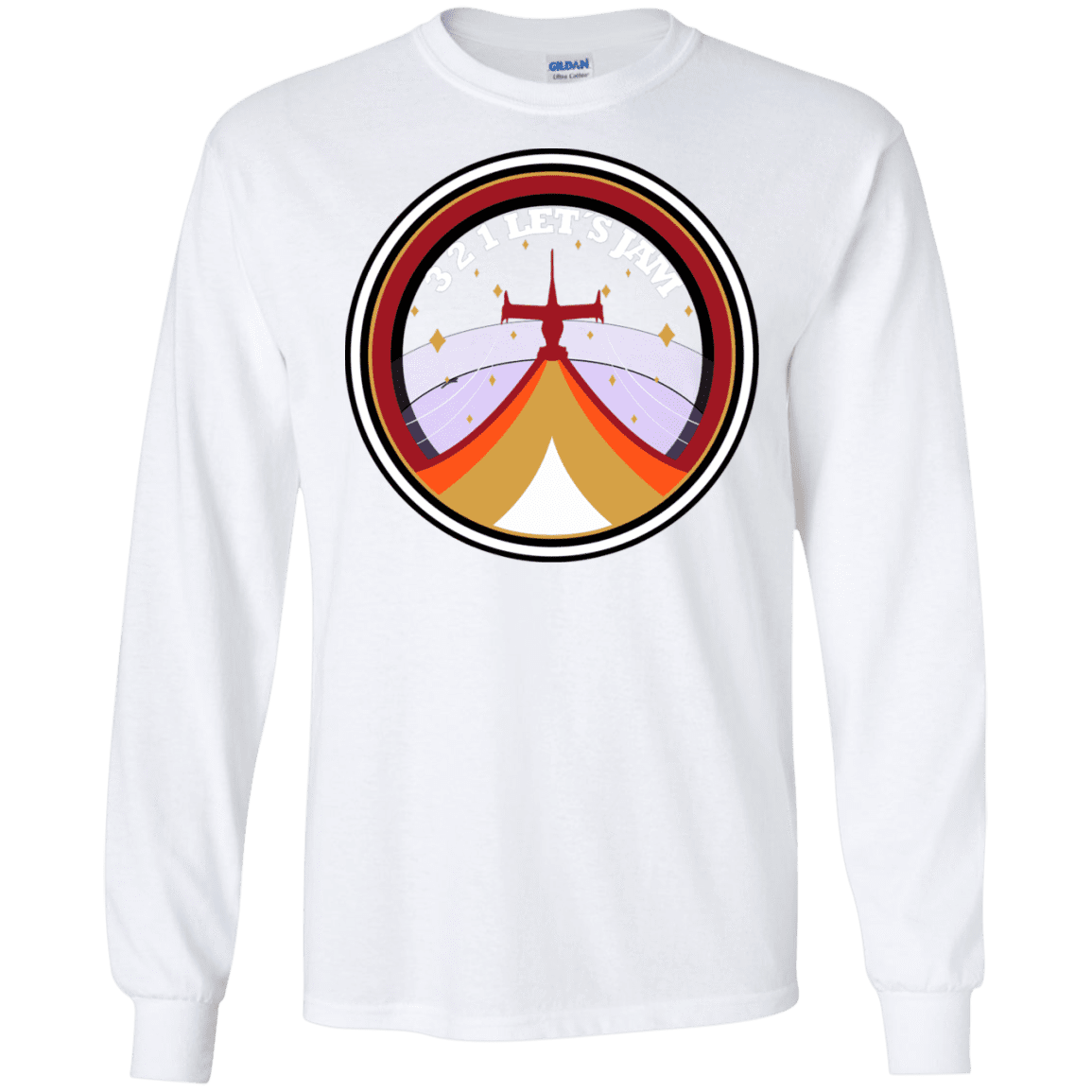 T-Shirts White / S 3 2 1 Lets Jam Men's Long Sleeve T-Shirt