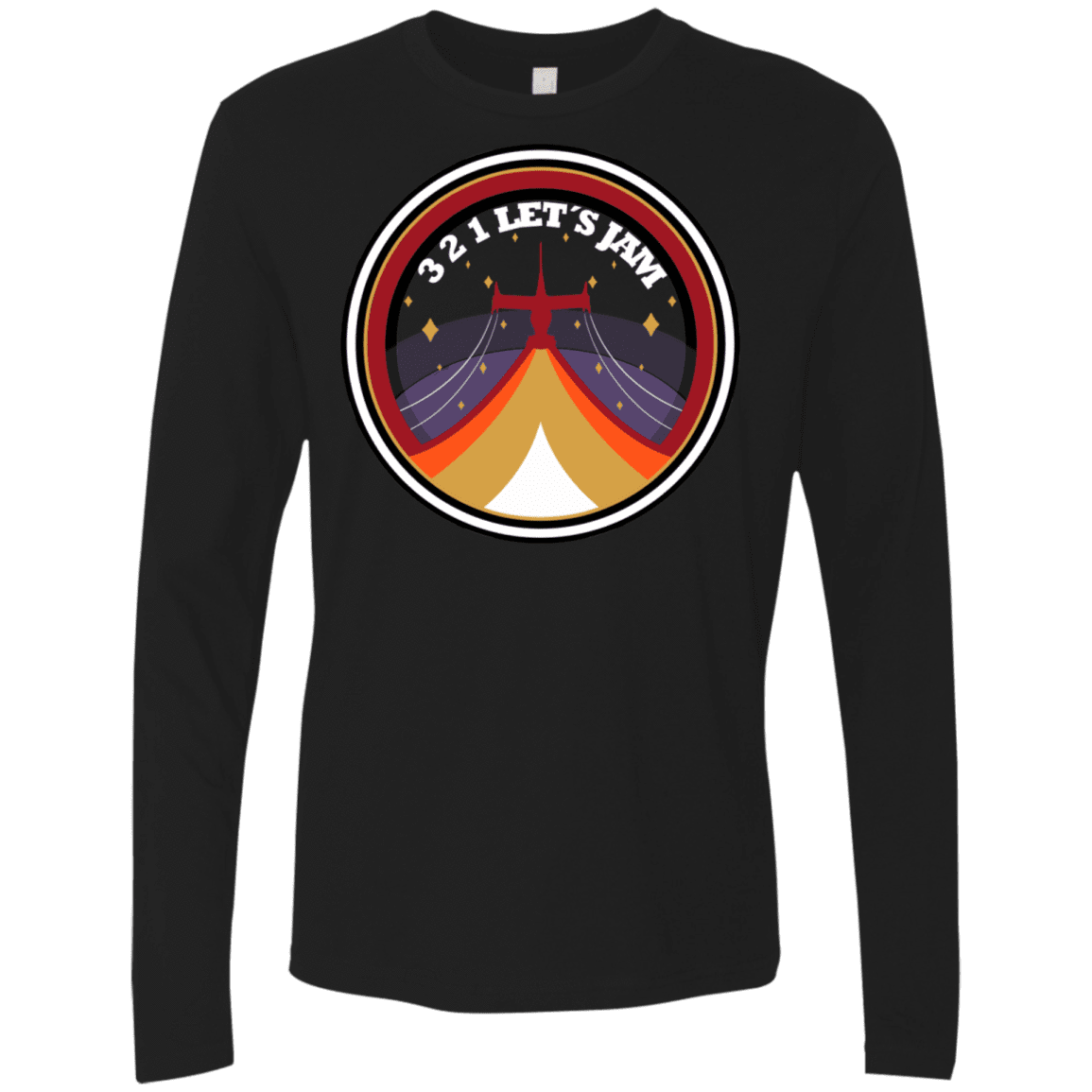 T-Shirts Black / S 3 2 1 Lets Jam Men's Premium Long Sleeve
