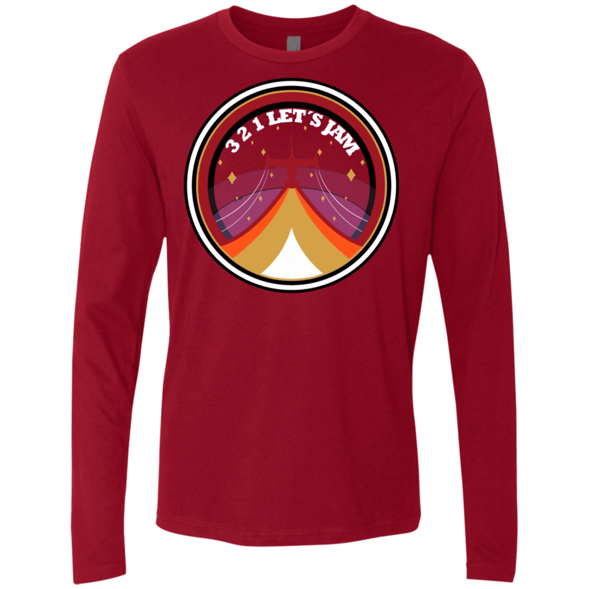 T-Shirts Cardinal / S 3 2 1 Lets Jam Men's Premium Long Sleeve