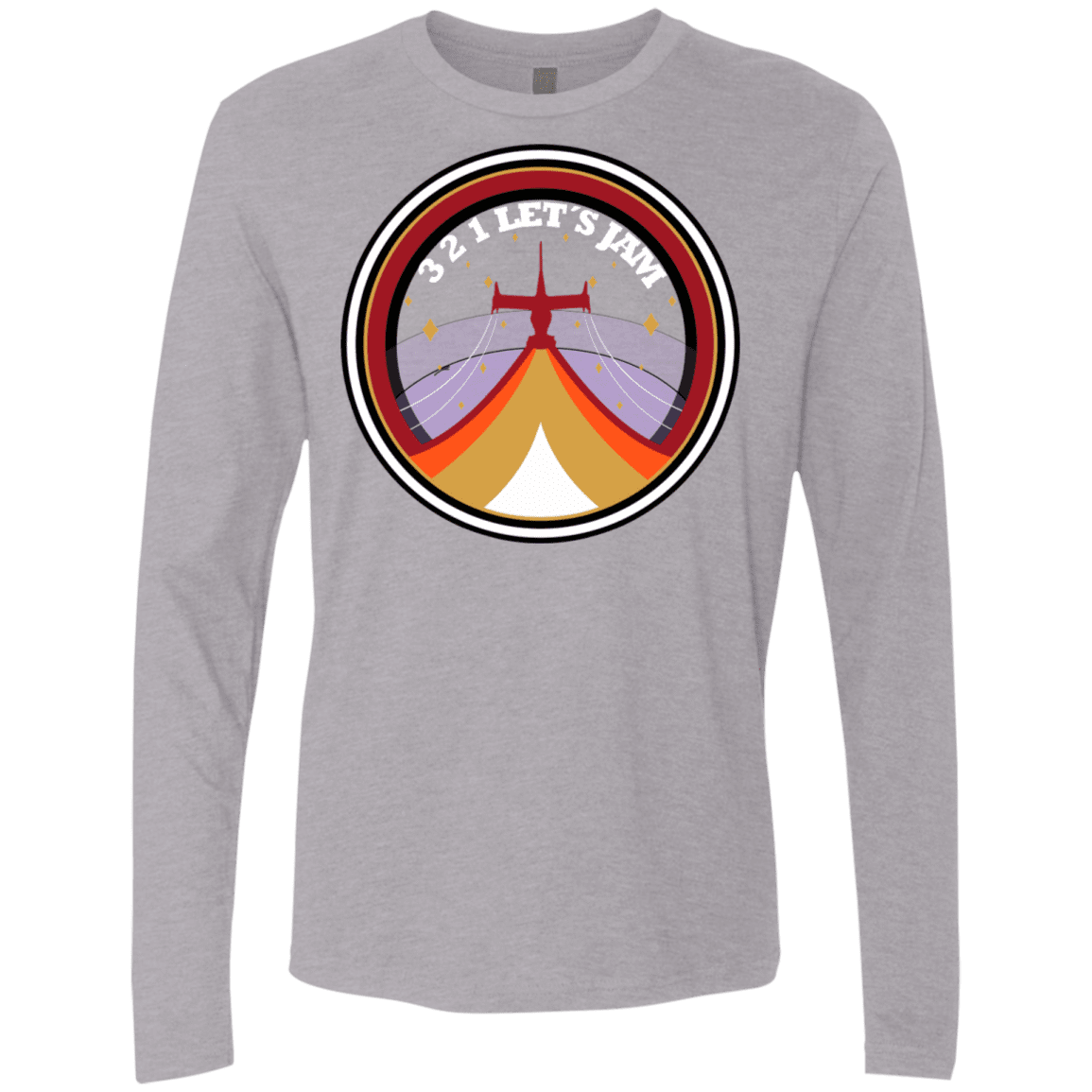 T-Shirts Heather Grey / S 3 2 1 Lets Jam Men's Premium Long Sleeve