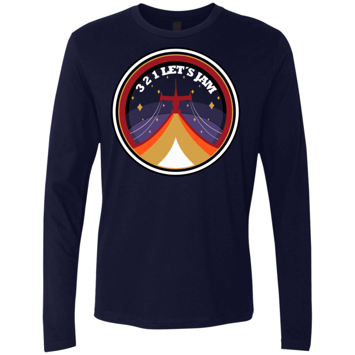 T-Shirts Midnight Navy / S 3 2 1 Lets Jam Men's Premium Long Sleeve