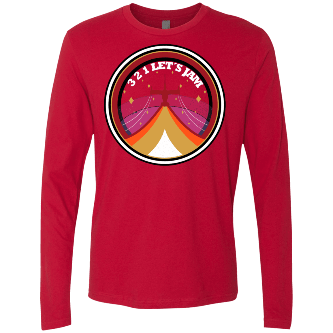 T-Shirts Red / S 3 2 1 Lets Jam Men's Premium Long Sleeve