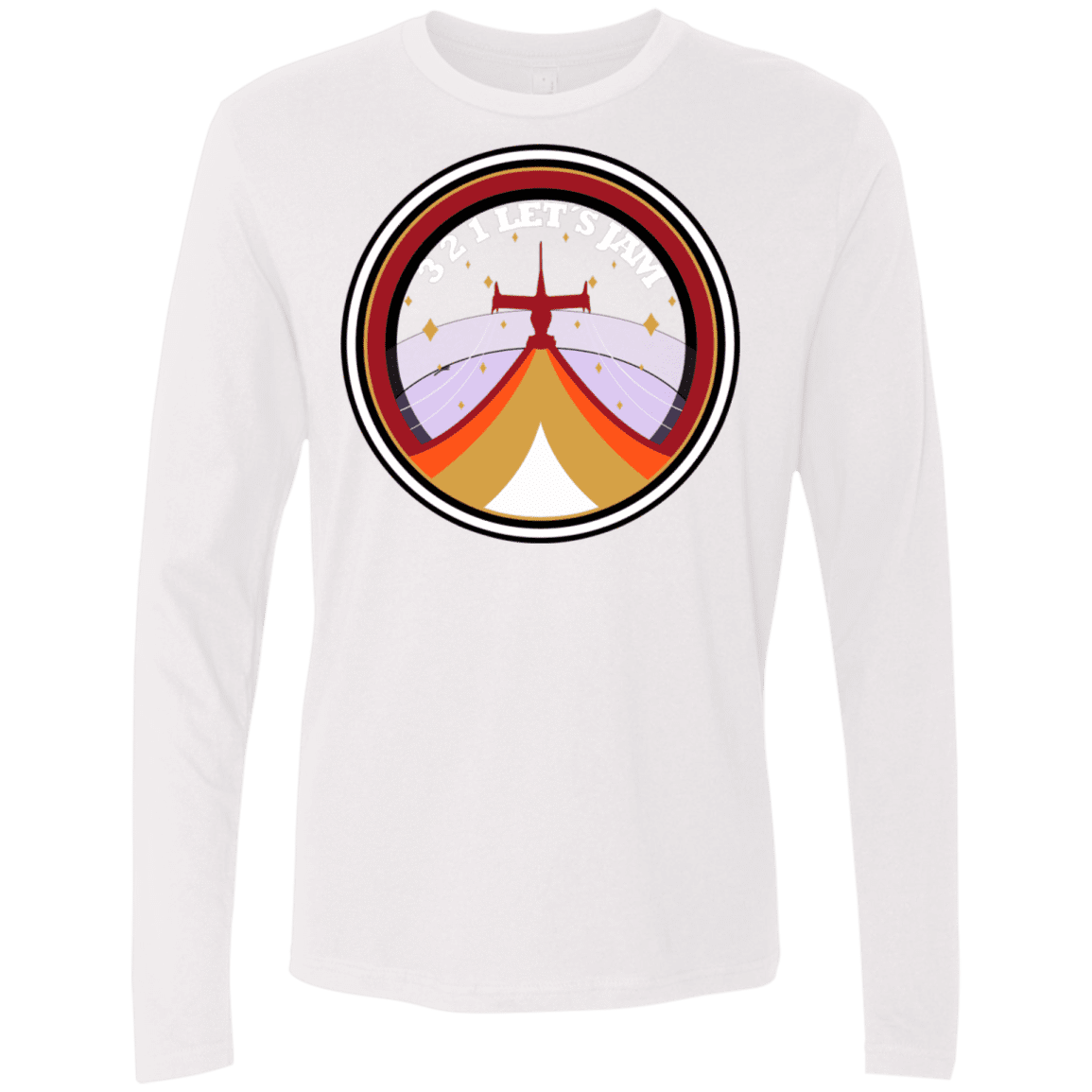 T-Shirts White / S 3 2 1 Lets Jam Men's Premium Long Sleeve