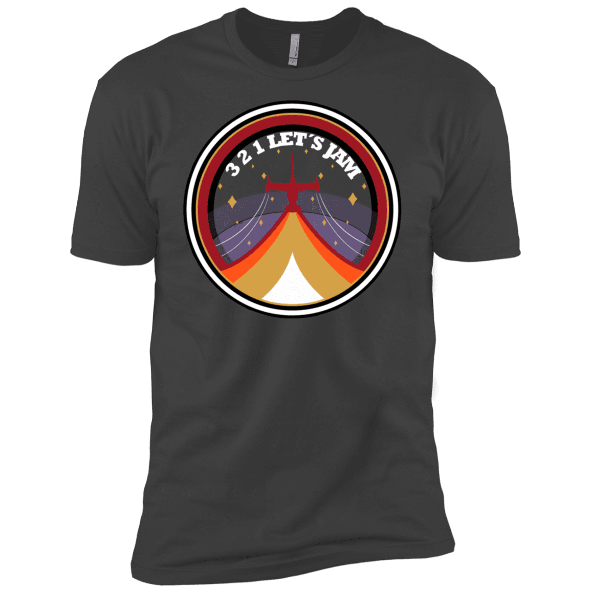 T-Shirts Heavy Metal / X-Small 3 2 1 Lets Jam Men's Premium T-Shirt