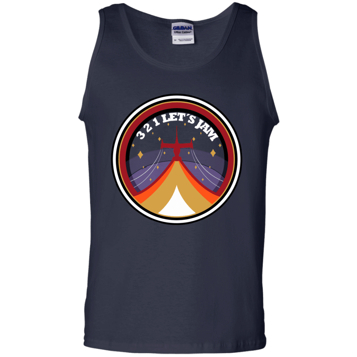 T-Shirts Navy / S 3 2 1 Lets Jam Men's Tank Top
