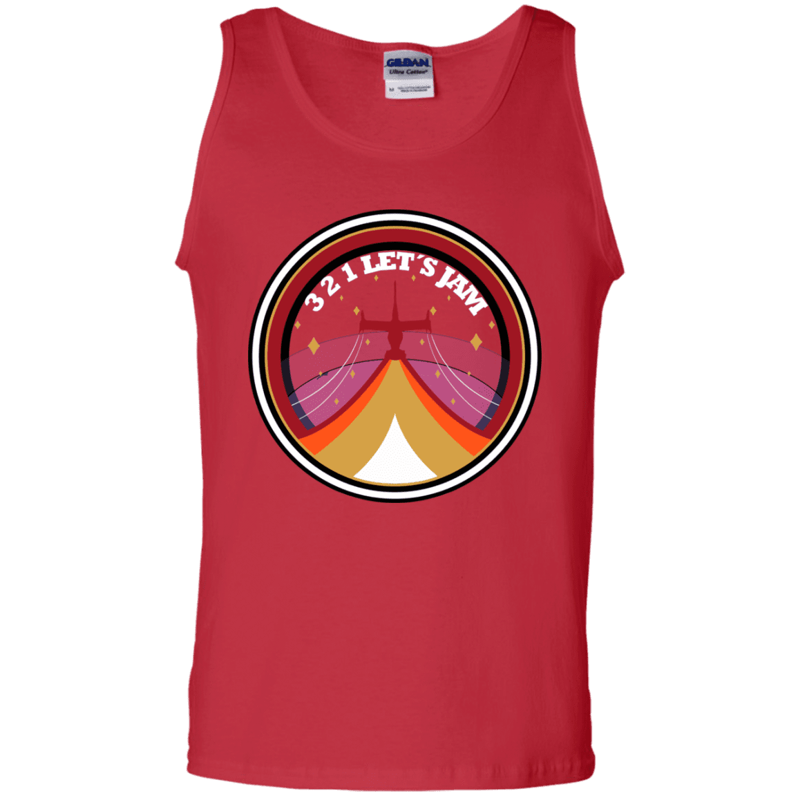 T-Shirts Red / S 3 2 1 Lets Jam Men's Tank Top