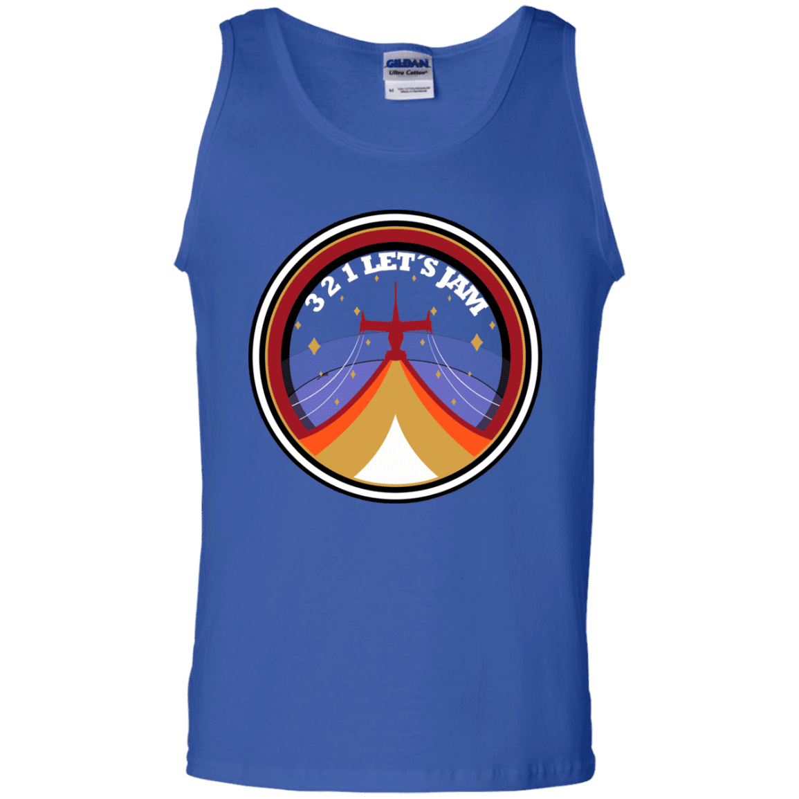 T-Shirts Royal / S 3 2 1 Lets Jam Men's Tank Top